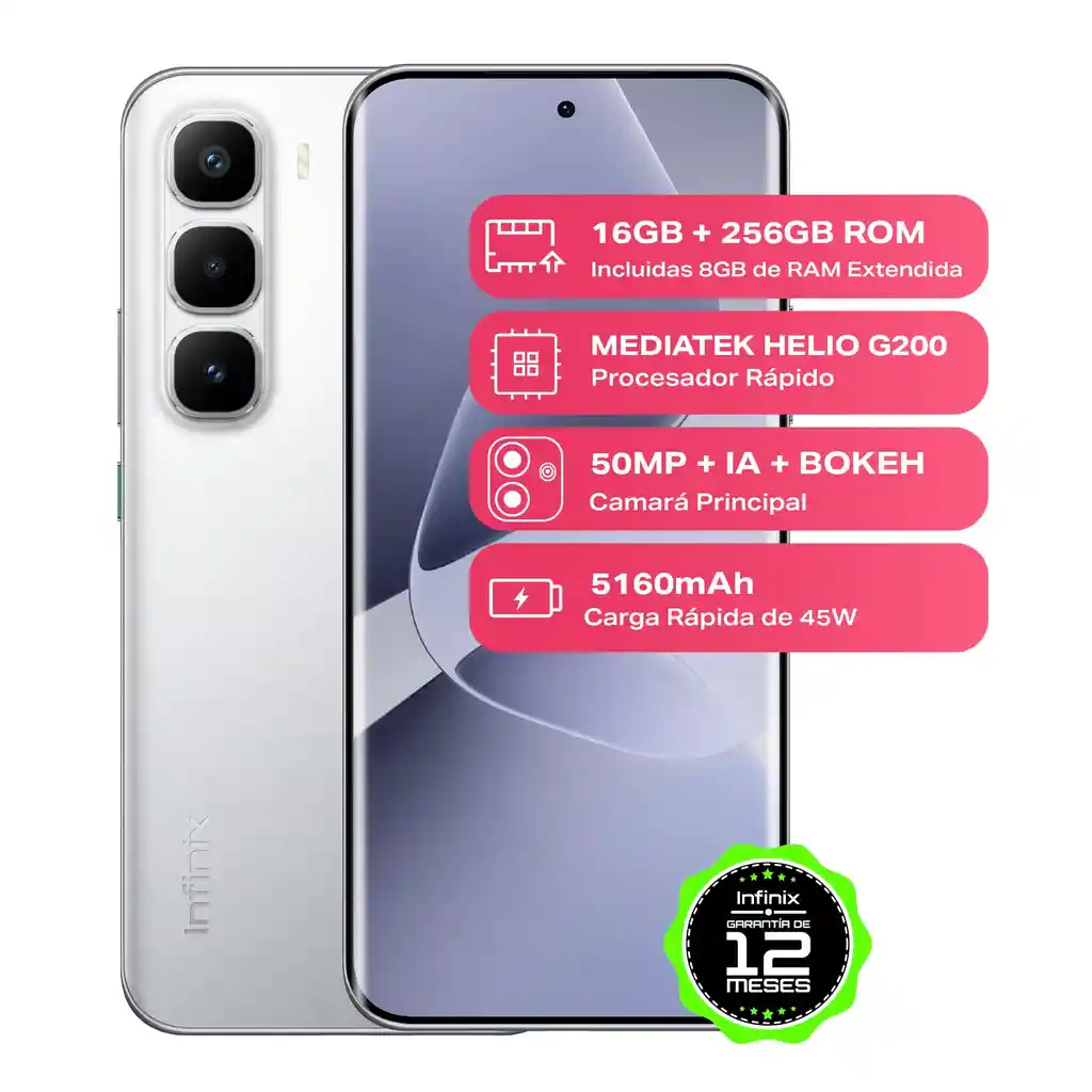 Celular Infinix Hot 60 Pro+ 8gb Ram / 256gb Gris