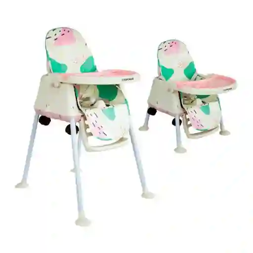 Silla Comedor 3 en 1 Smart Rosado Bebesit Yy22qp