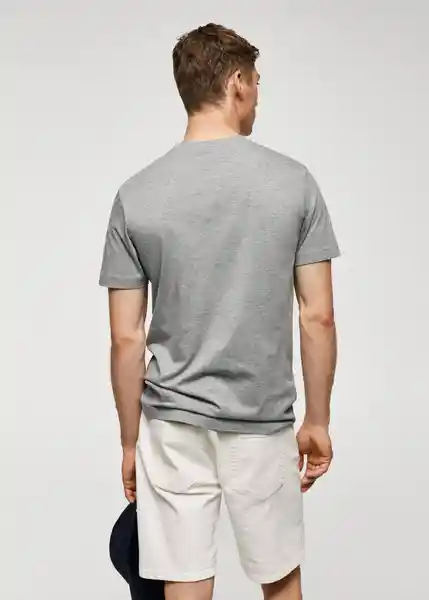 Camiseta Cherlo Gris Medio Vigoré Talla S Hombre Mango