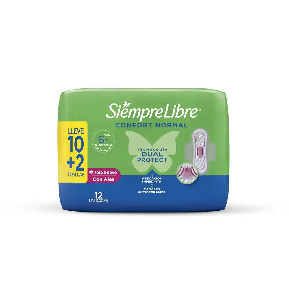 Toalla Higiénica Stayfree Confort Normal 12 unidades