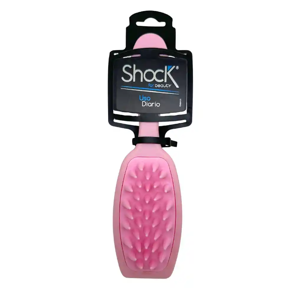 Cepillo Shock Masajeador Ducha Rosado 1und