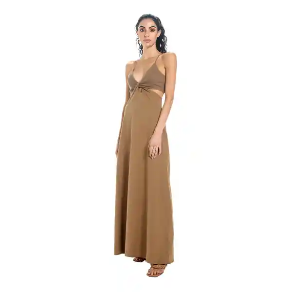 Vestido Largo Ixora Toupe Talla M