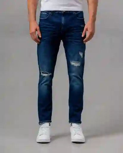 Jean Slim Hombre Azul Oscuro Talla 32 RIFLE59328 Rifle