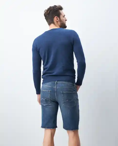 Bermuda Comfort Oscura Azul Talla 36 Hombre Chevignon