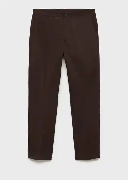 Pantalón Dublino Chocolate Talla 42 Hombre Mango