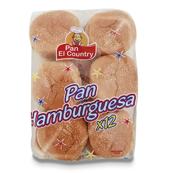 Pan El Country Pan Hamburguesa