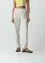 Pantalón Atenas Mujer Crudo Ballueca Claro T 6 032G375 Naf Naf