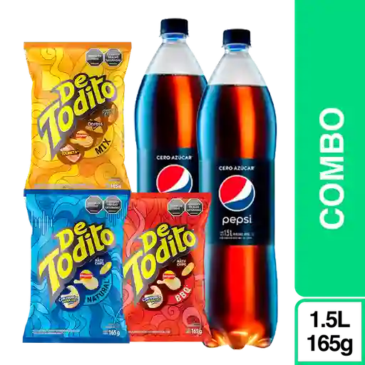 Combo de Todito Mix Bbq Natural + Pepsi Cero 1.5L