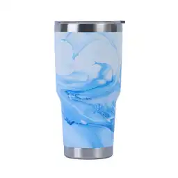 Vaso de Acero Tie Dye Azul Miniso