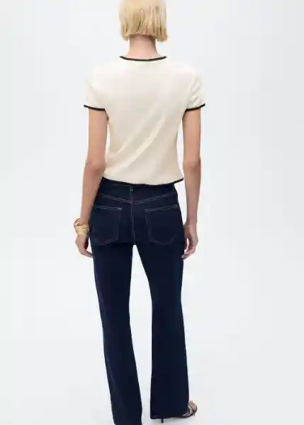 Camiseta Portbi Crudo Talla M Mujer Mango