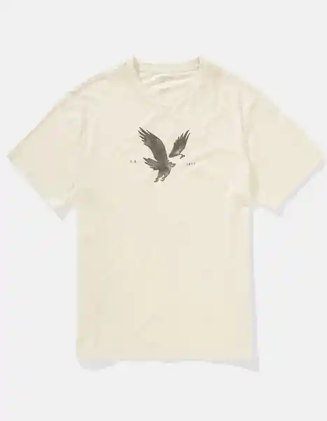 Camiseta Hombre Blanco Talla MEDIUM 4290106 American Eagle