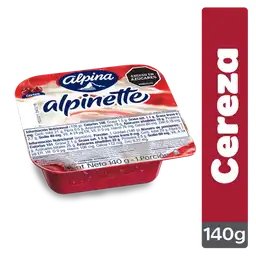 Alpinette Queso Cuchareable Endulzado con Sabor a Cereza