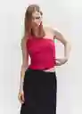 Top Asim Fucsia Talla S Mujer Mango