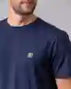 Camiseta Hombre Azul Marinero Ultraoscuro Talla S 34558 Rifle