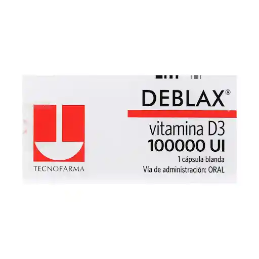Deblax Vitamina D3 Cápsula Blanda