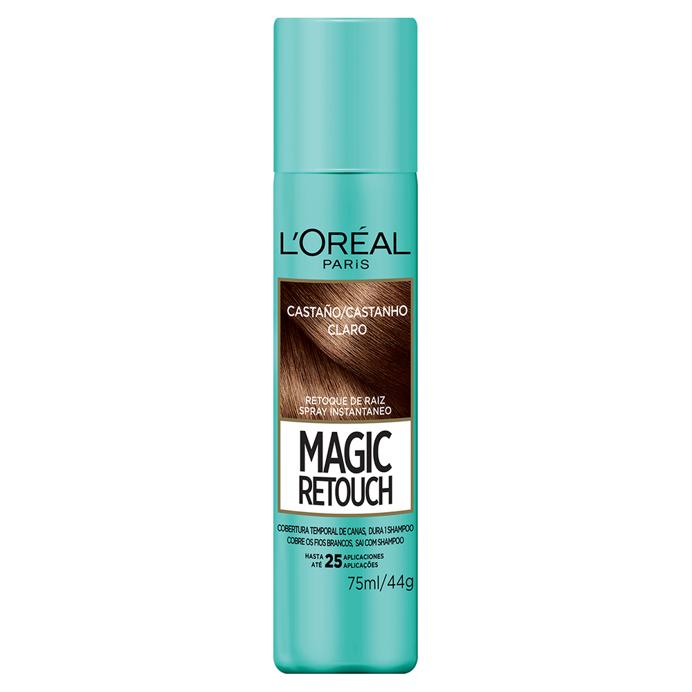 Tinte Spray Magic Retouch Castano Claro LOreal Paris 75 mL