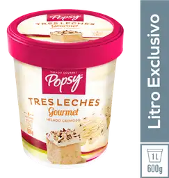 Popsy Helado Cremoso Gourmet Sabor a Tres Leches