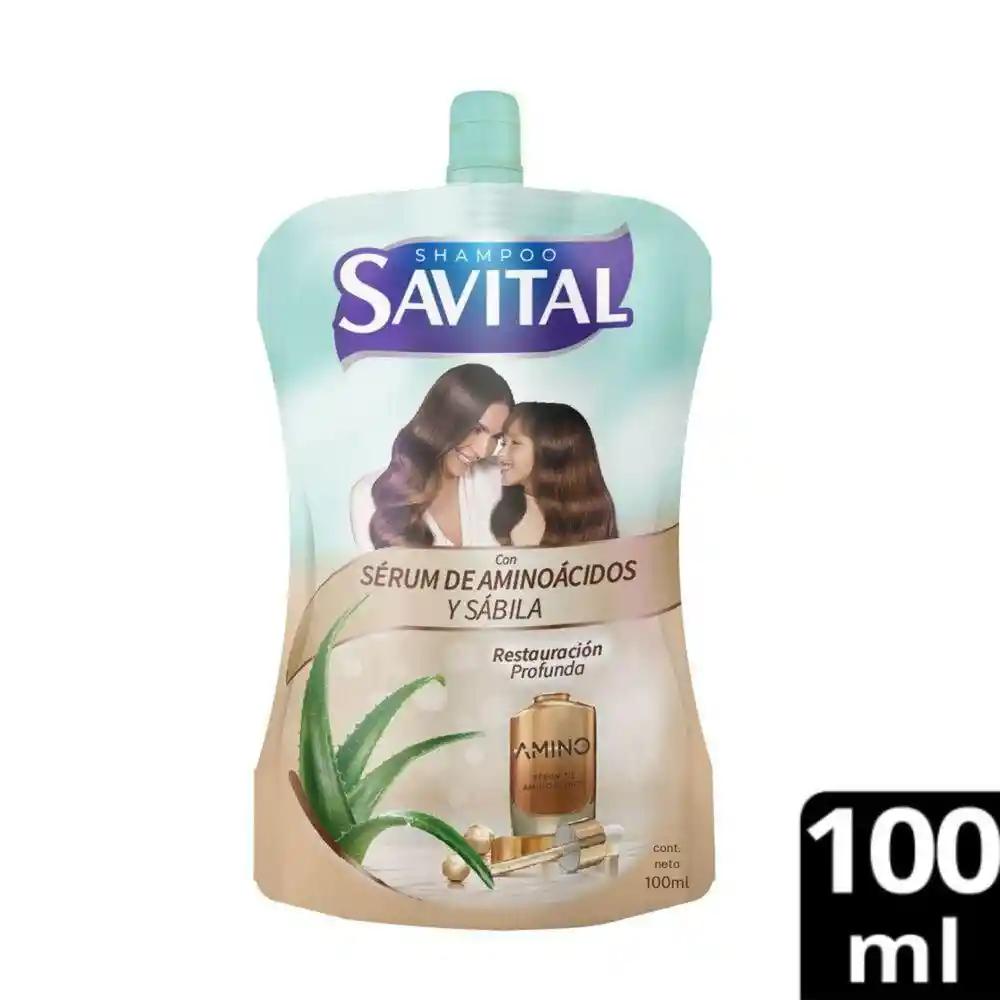Savital Shampoo Restauración Profunda Aminoácido 100 mL