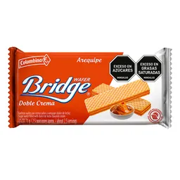 Bridge Galletas Wafer con Doble Crema Sabor a Arequipe