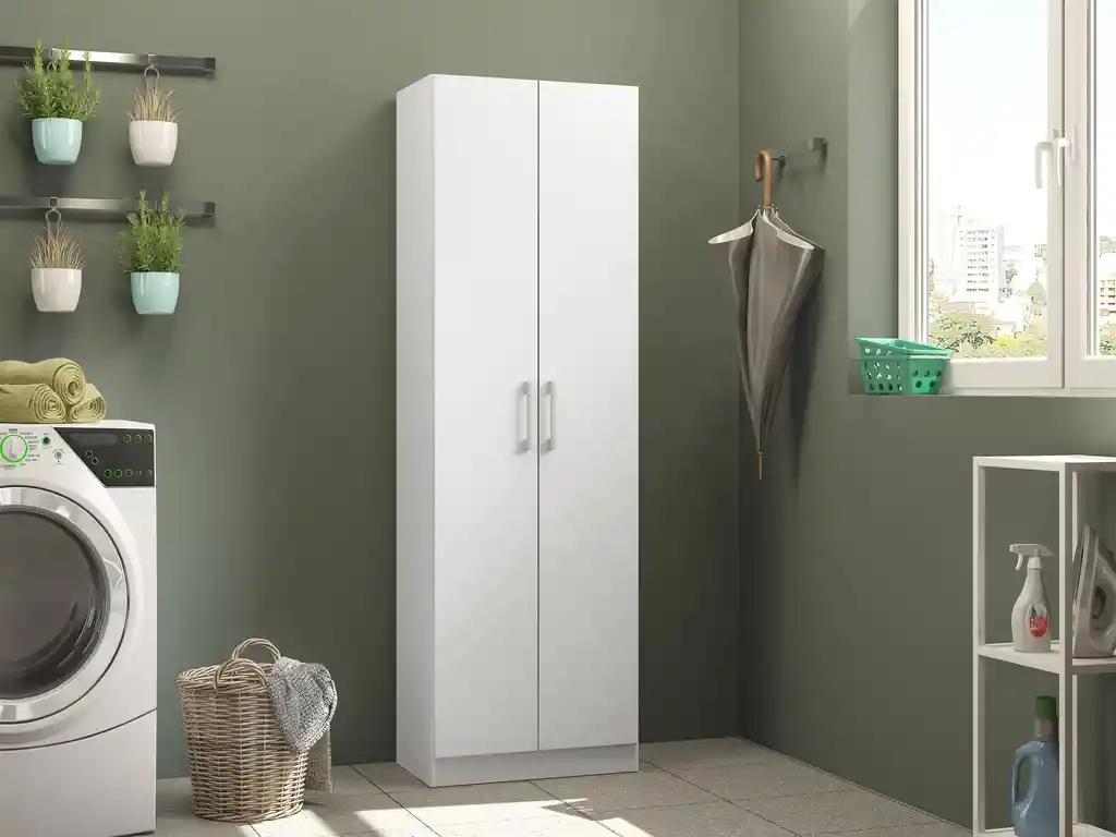 Armario Zapatero Bertolini 56x169x33.5 Cm Multiusos Blanco