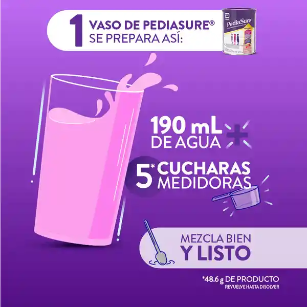 Complemento Nutricional Pediasure Peptigro Fresa Polvo
