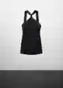 Vestido West Negro Talla XS Mujer Mango