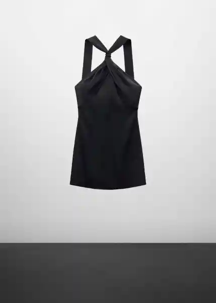 Vestido West Negro Talla XS Mujer Mango