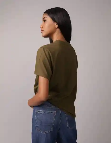 Camiseta Mujer Verde Talla Medium 1151348 American Eagle