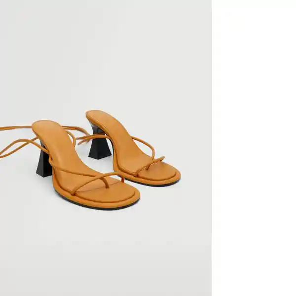 Sandalias Boulard Camel Talla 38 Mujer Mango