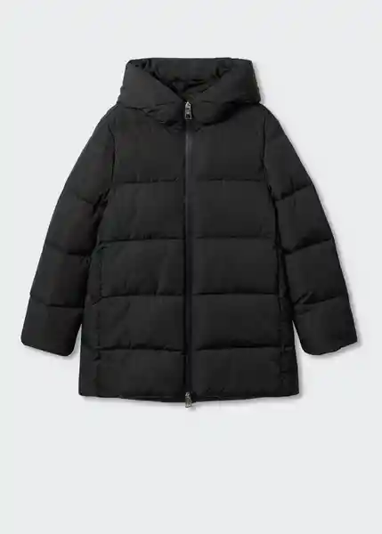 Abrigo Anorak Tokyo Negro Talla 18 Mujer Mango
