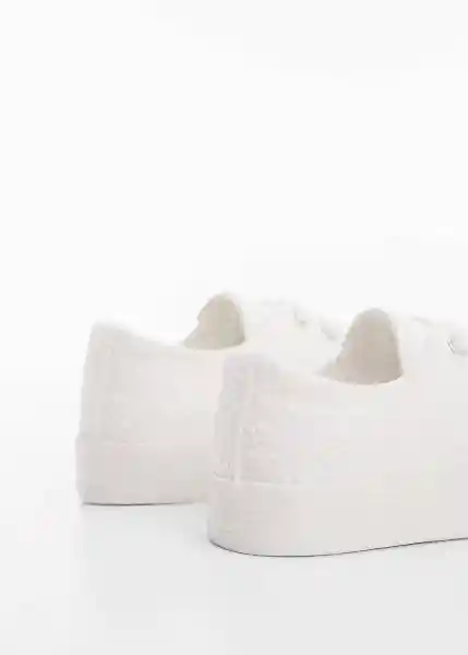 Zapatillas Deportiva Brit Blanco Talla 37 Niñas Mango