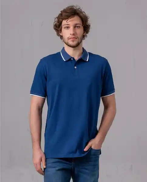 Camiseta Hombre Azul Talla L 194027P Rifle