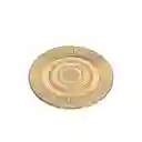Plato Base Aros Dorado 23600 Ambiente Gourmet