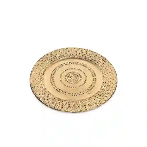 Plato Base Aros Dorado 23600 Ambiente Gourmet