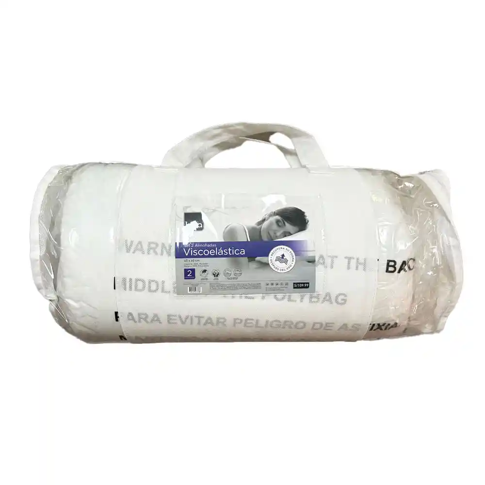 Almohadas Viscoelásticas 40x60 Cm Krea