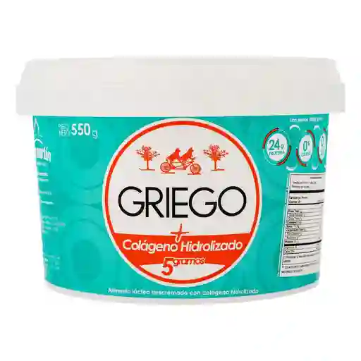 San Martin Yogurt Griego con Colágeno Hidrolizado