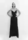 Vestido Verona Negro Talla XL Mujer Mango