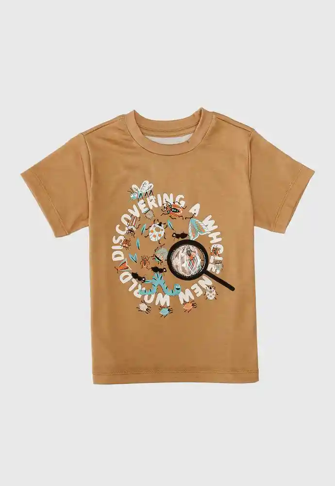 Camiseta Manga Corta 4t-ocre
