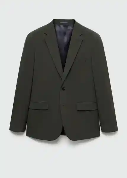 Blazer Milan Verde Talla 48 Hombre Mango