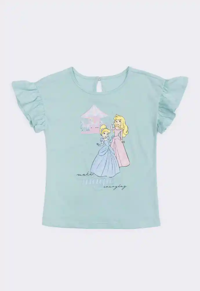 Camiseta Manga Corta 3t-azul Clar