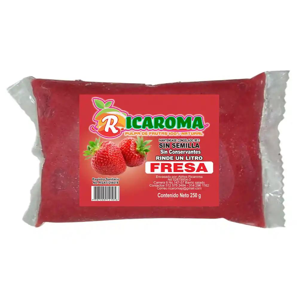 Pulpa Fruta Ricaroma Tomate Arbol X250 G