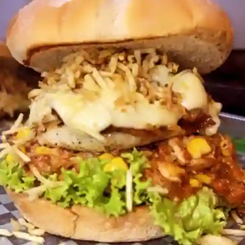 Hamburguesa Artesanal+maicitos+pollo