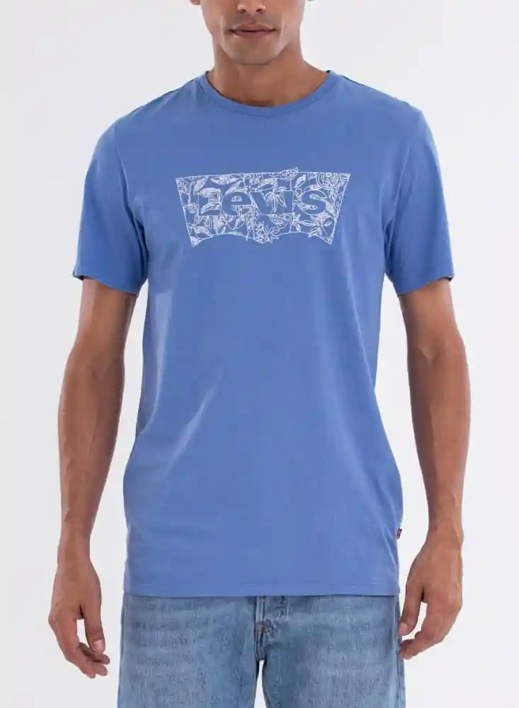 Camiseta Mc Hombre Xl-azul