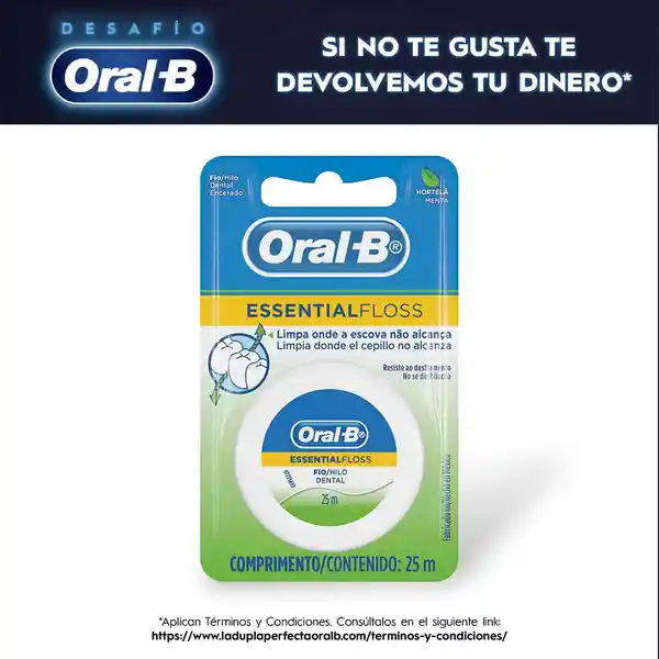 Seda Dental Encerado Oral-B Essential Floss 25m