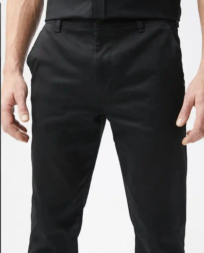 Pantalon Khakis Portland Negro Sombrío Ultraoscuro Talla 40 Hombre Chevignon