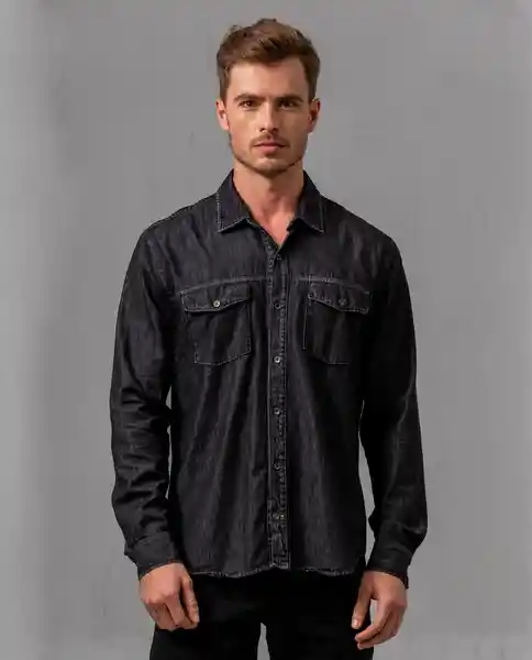 Camisa Hombre Negro Talla S 194007P Rifle