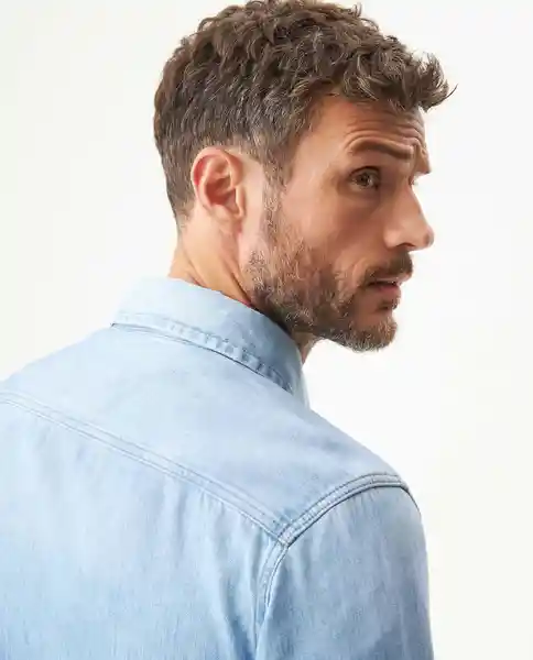 Camisa Medio Azul Frances Medio Talla M Chevignon