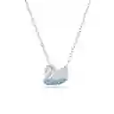 Swarovski Collar Iconic Swan Pendant Rhodium Silver Blue