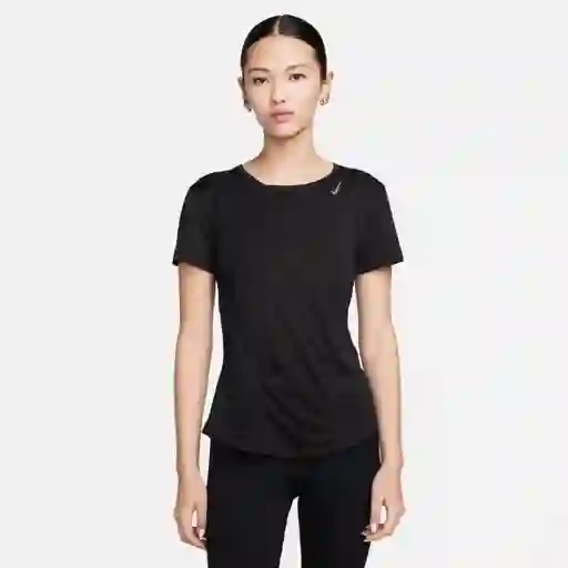 Nike Camiseta Fast Manga Corta Top Negro Para Mujer Talla S