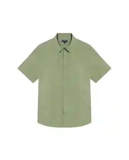 Camisa Dyed Twill Verde Yarumo Medio Talla M Chevignon
